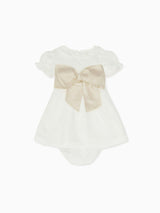 Vega Ceremony Baby Girl Set with Silk Sash