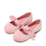 Mia Velvet Bow Strap Mary Jane Shoes
