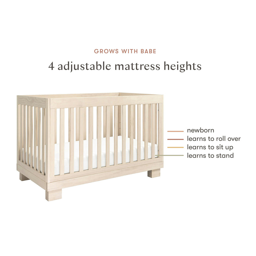 Babyletto Modo 3-in-1 Convertible Crib with Toddler Bed Conversion Kit