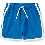 Sporty Ringer Shorts, Blue