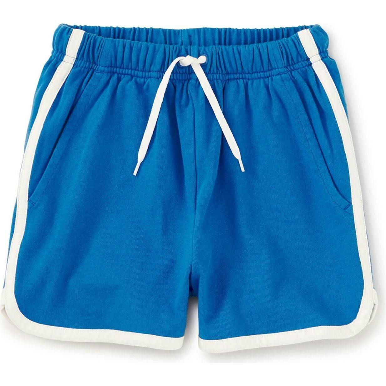 Sporty Ringer Shorts, Blue