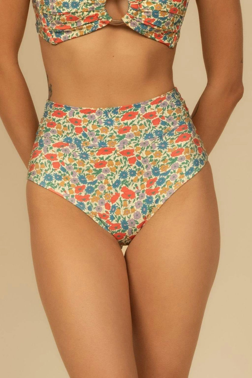 Added Coverage High Rise Bikini Bottom