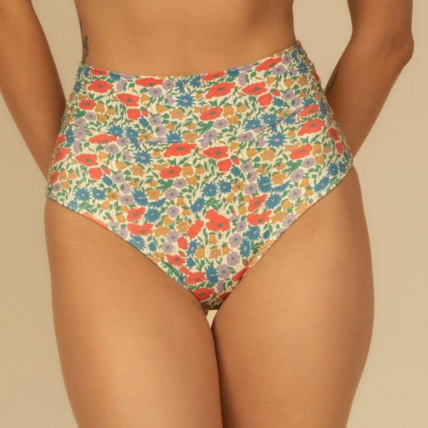 Added Coverage High Rise Bikini Bottom