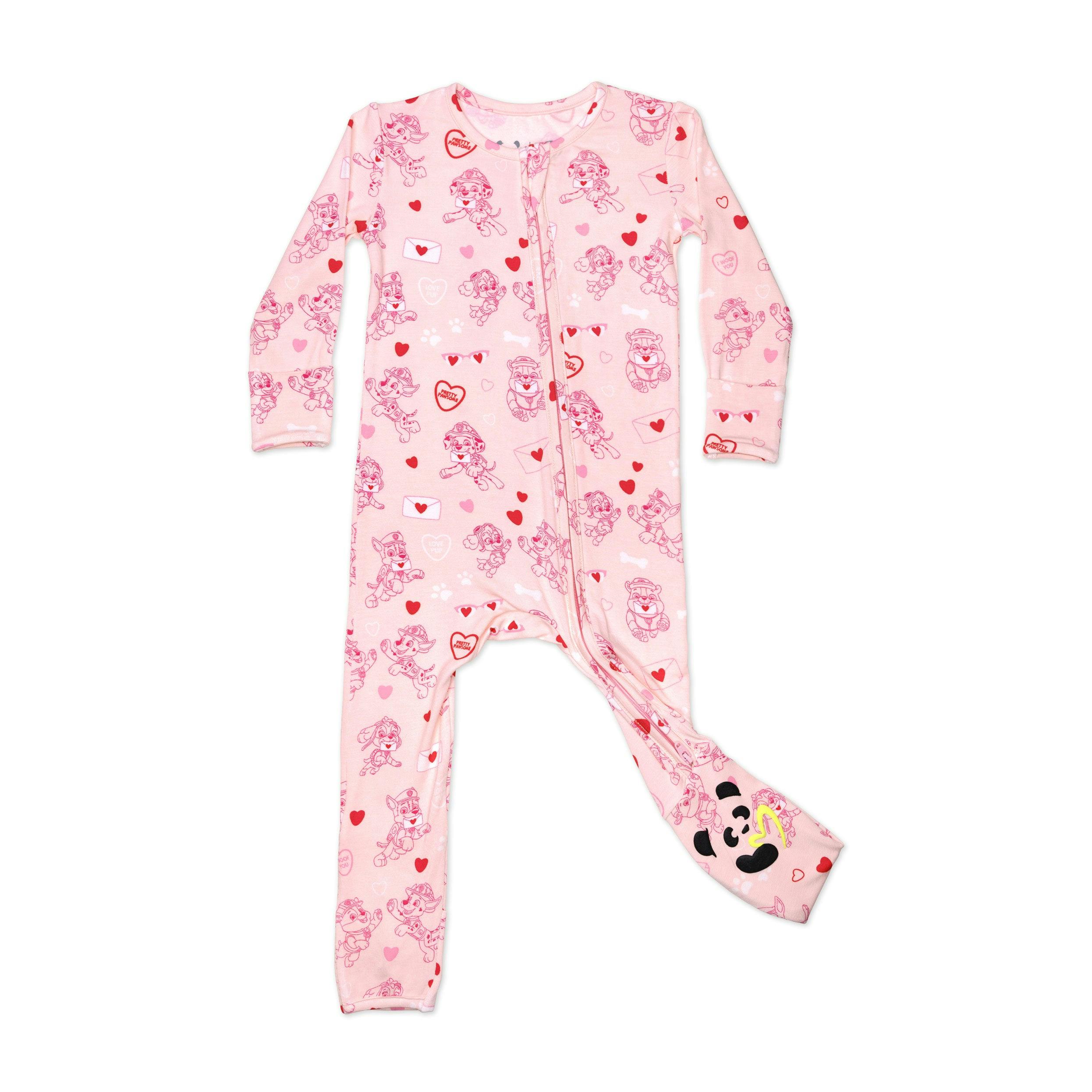 PAW Patrol: Love Paws Pink Bamboo Convertible Footie