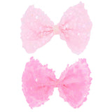 Sequin Bow Hairclip Set