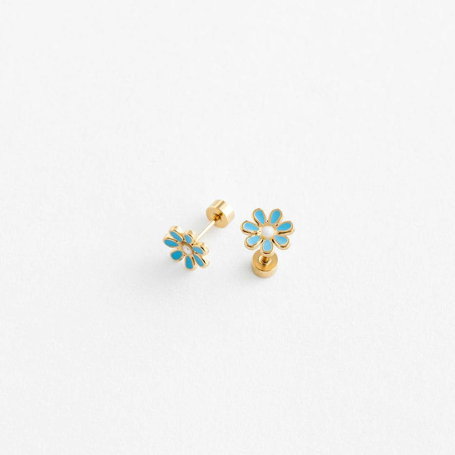 Daisy Blue Stud