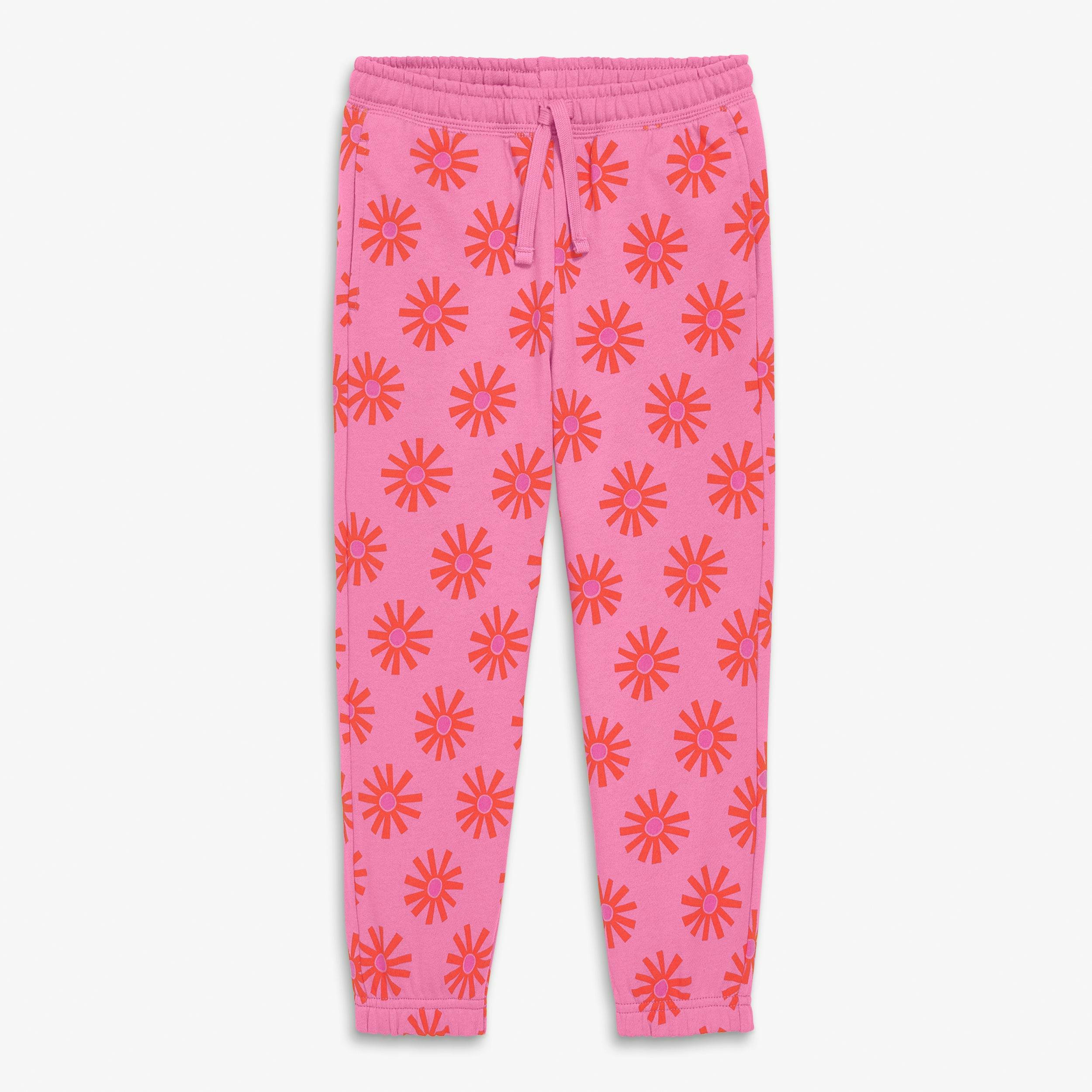 Kids sweatpant in dandelions
