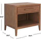 Ariella 1 Drawer Nightstand