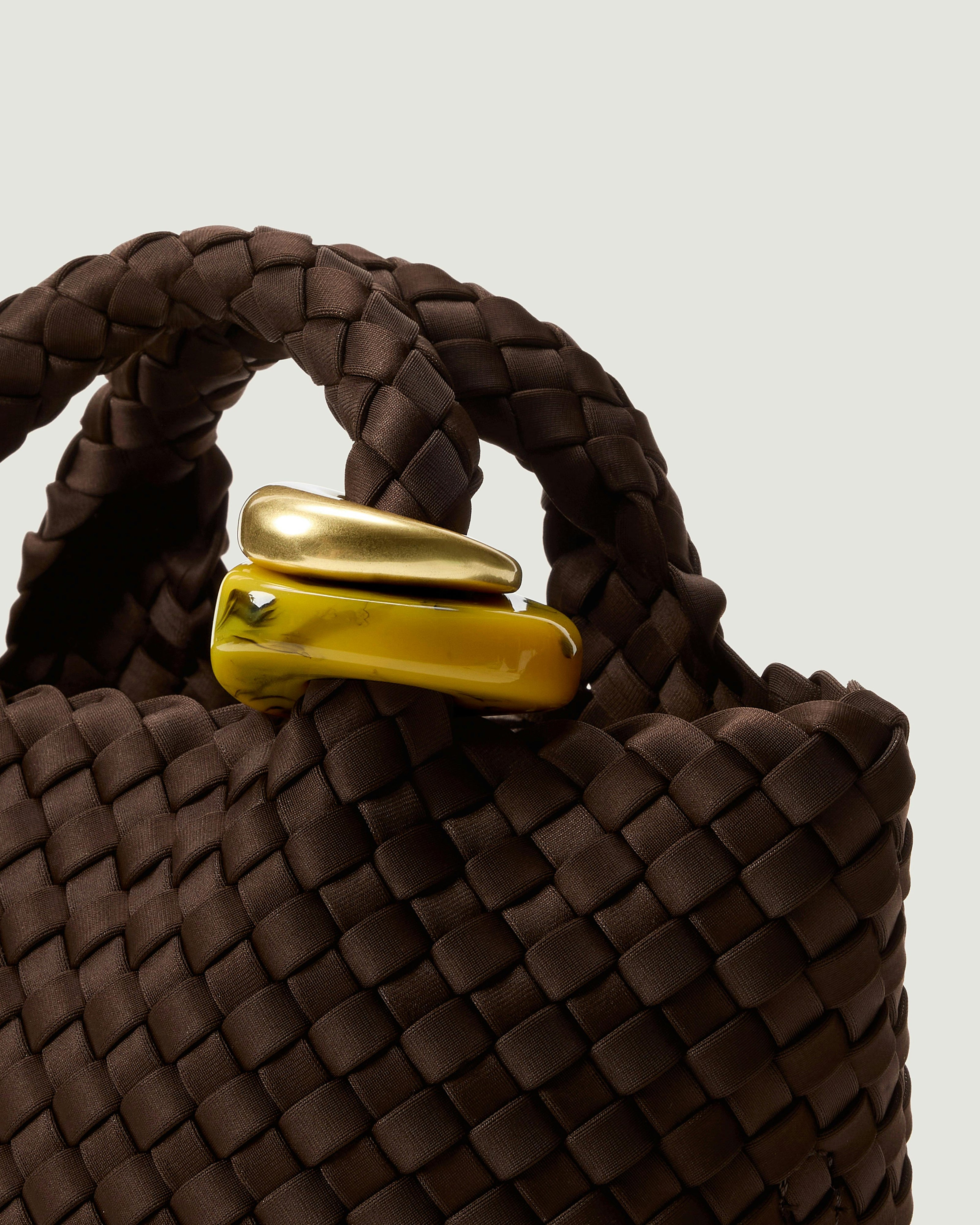 St. Barths Petit Tote Beads | Chocolate