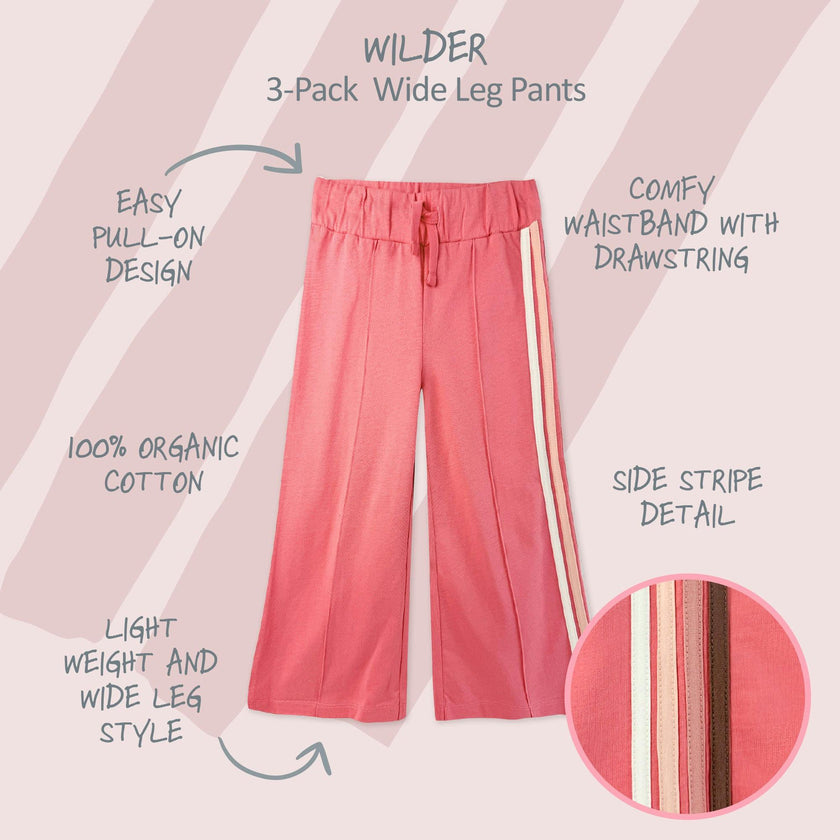 WILDER 3-Pack Wide Leg Sweatpants