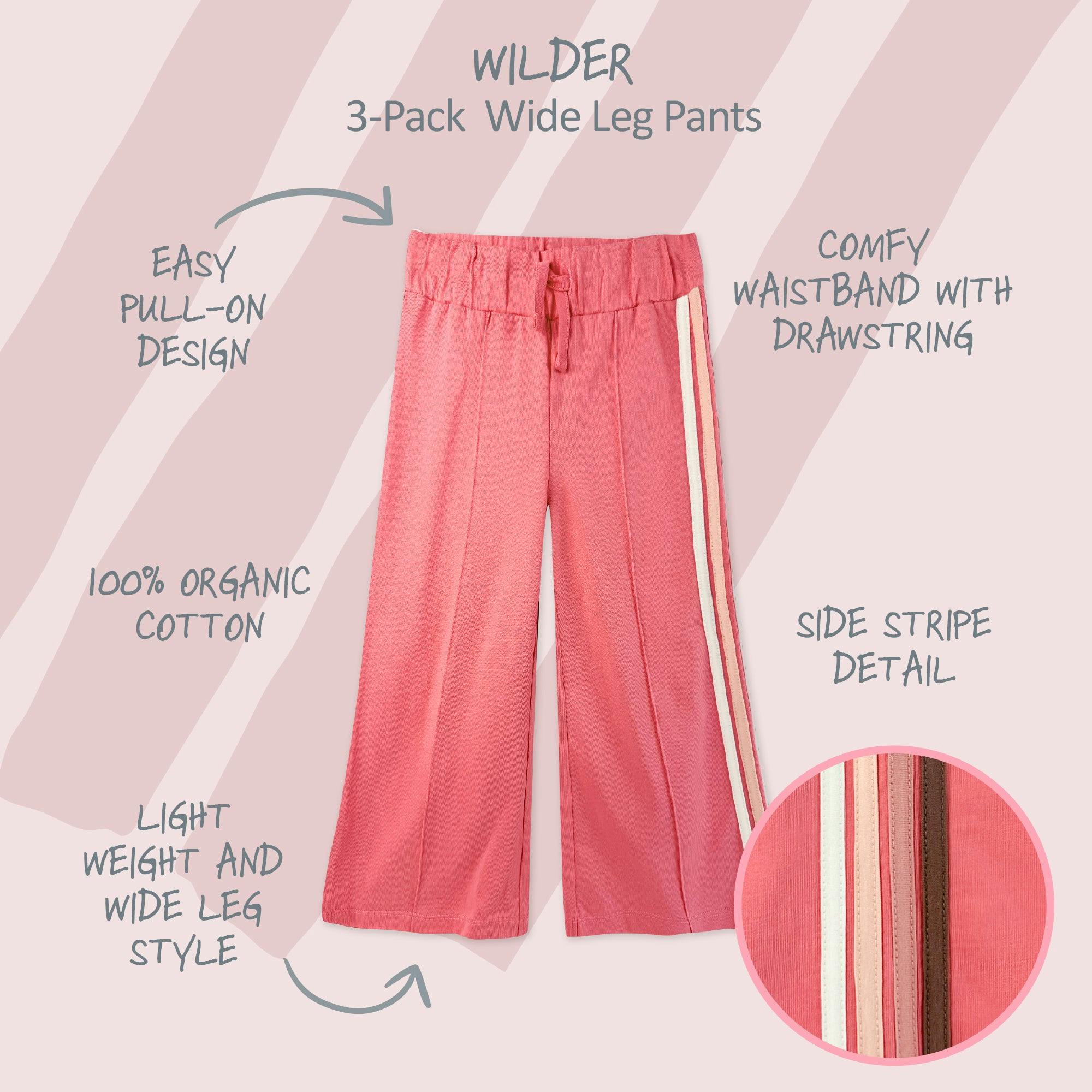WILDER 3-Pack Wide Leg Sweatpants