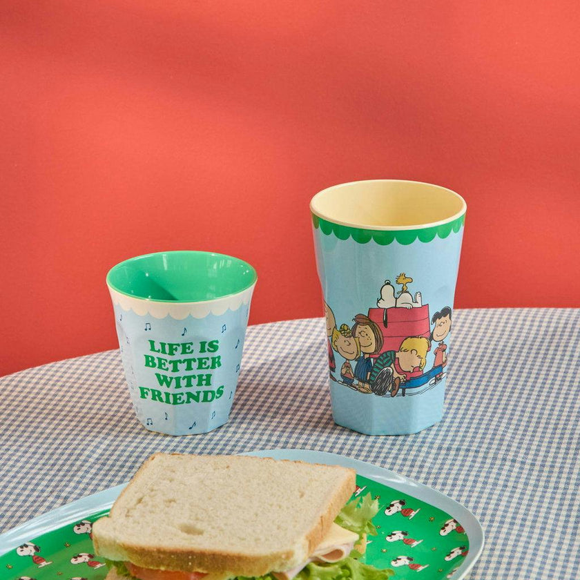 Melamine Cup with Snoopy Print - Soft Blue - 8.45 oz -