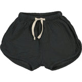 Curved Hem Drawstring Shorts