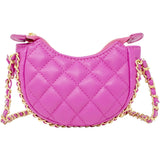 Tiny Quilted Chain Wrapped Hobo Bag