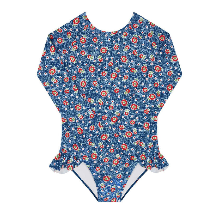 girls chatham floral rashguard one piece