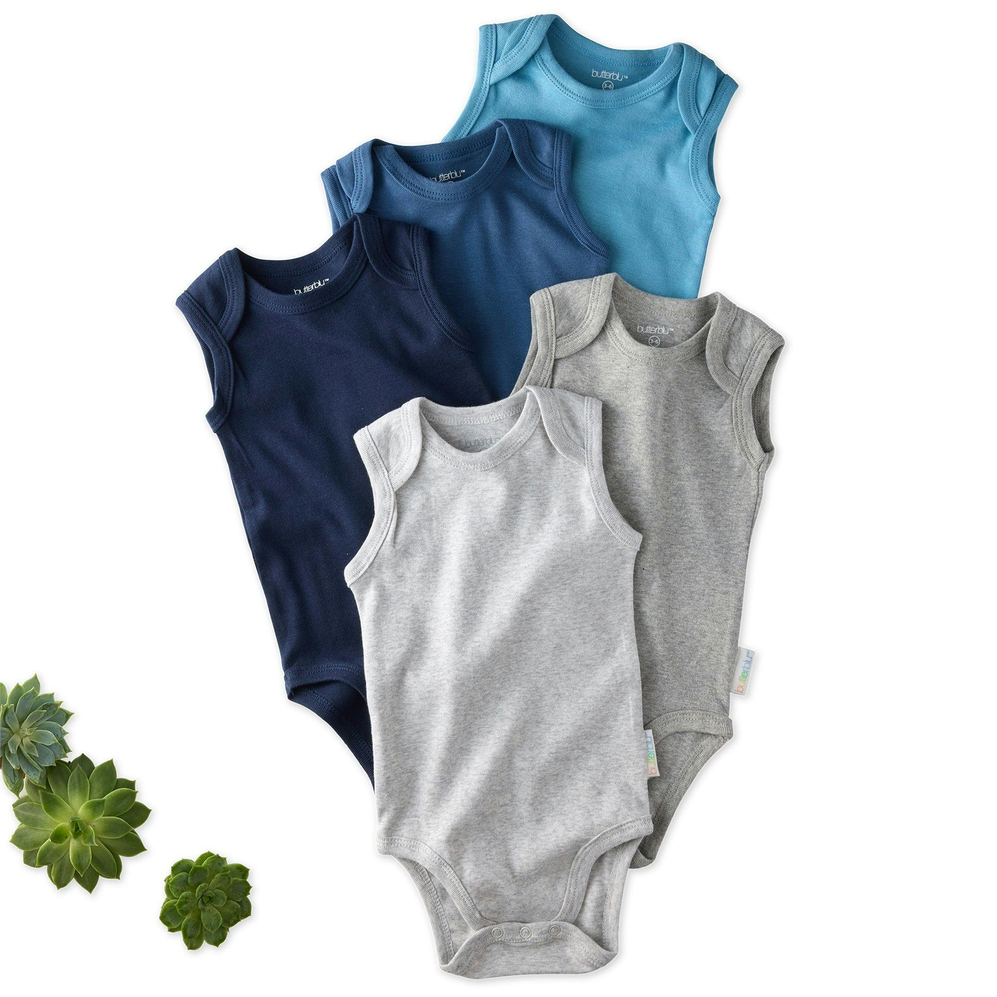 SAM 5-Pack Sleeveless Bodysuits