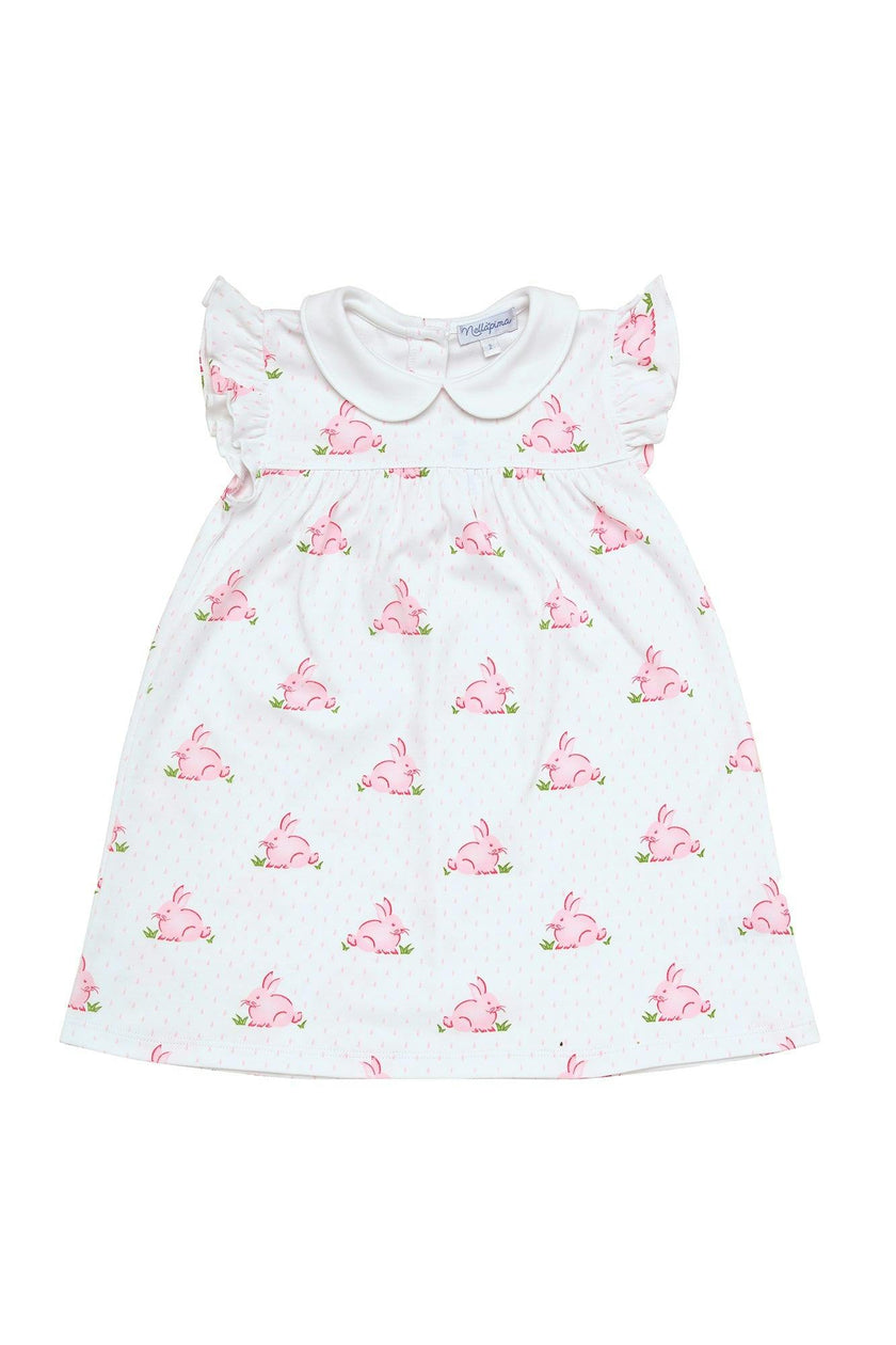 Pink Bunnies Ruffle Playtime Dress