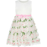 Margarita Embroidered Tulle And Satin Occasion Party Dress