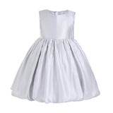 Silver Bow Back Bubble Dress