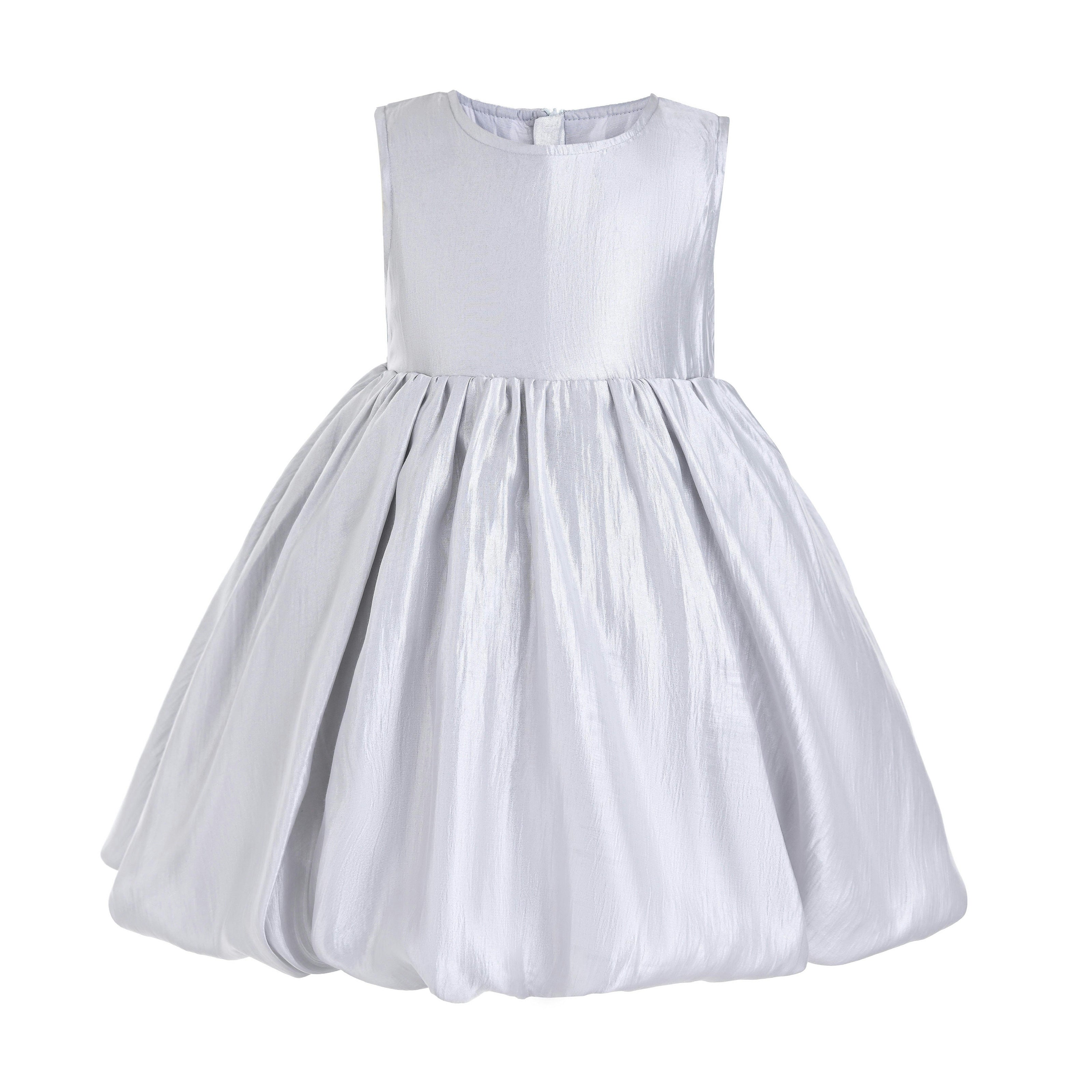 Silver Bow Back Bubble Dress
