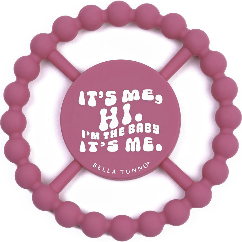 It's Me Hi Beaded Round Grip Silicon Teether
