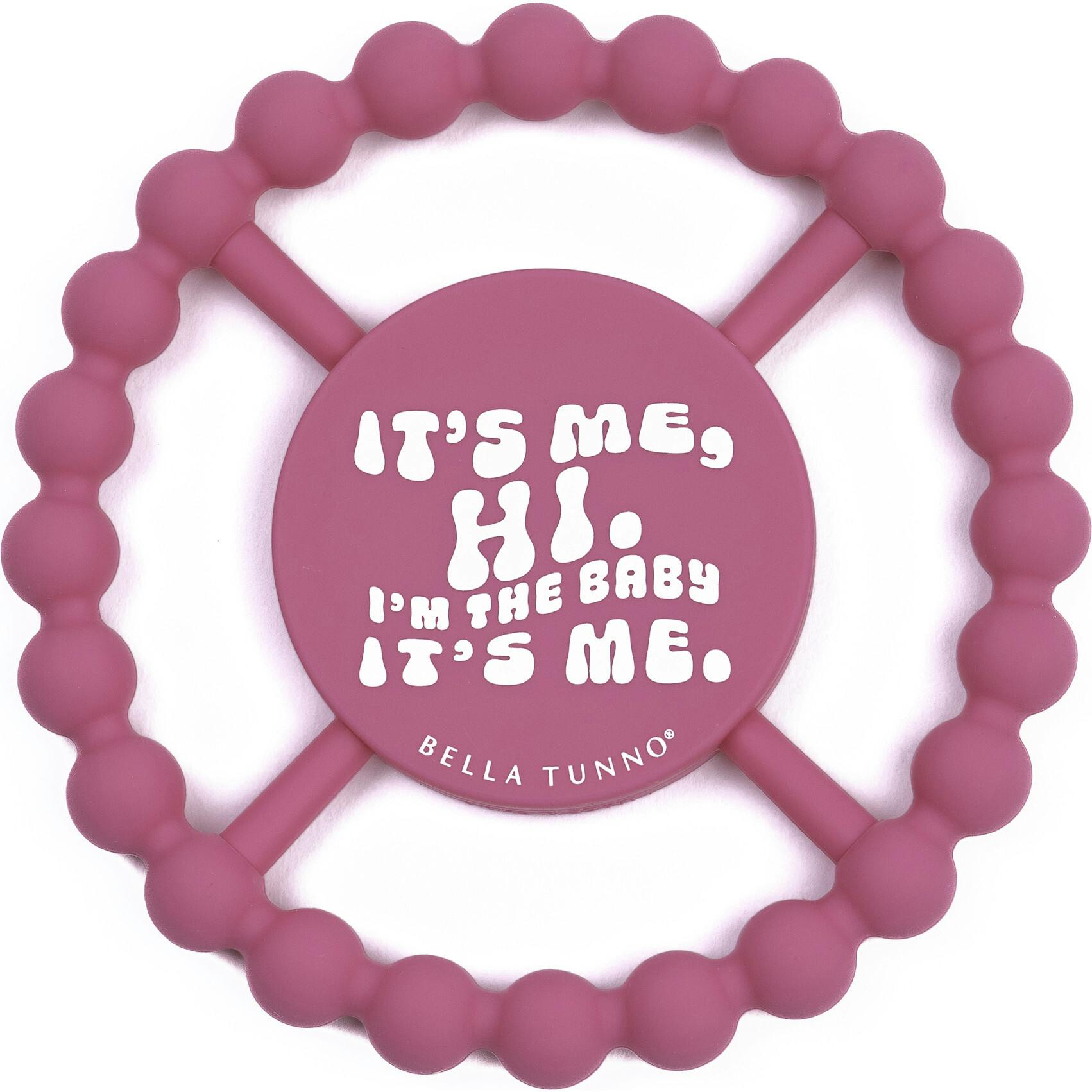 It's Me Hi Beaded Round Grip Silicon Teether