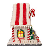 Kurt Adler 10.5-Inch Battery Operated LED Candy Cane Lane House