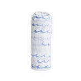 Cotton Muslin Swaddle Blanket - High Tide