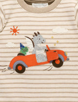 Flying Car Thick Tee Mushroom Stripe