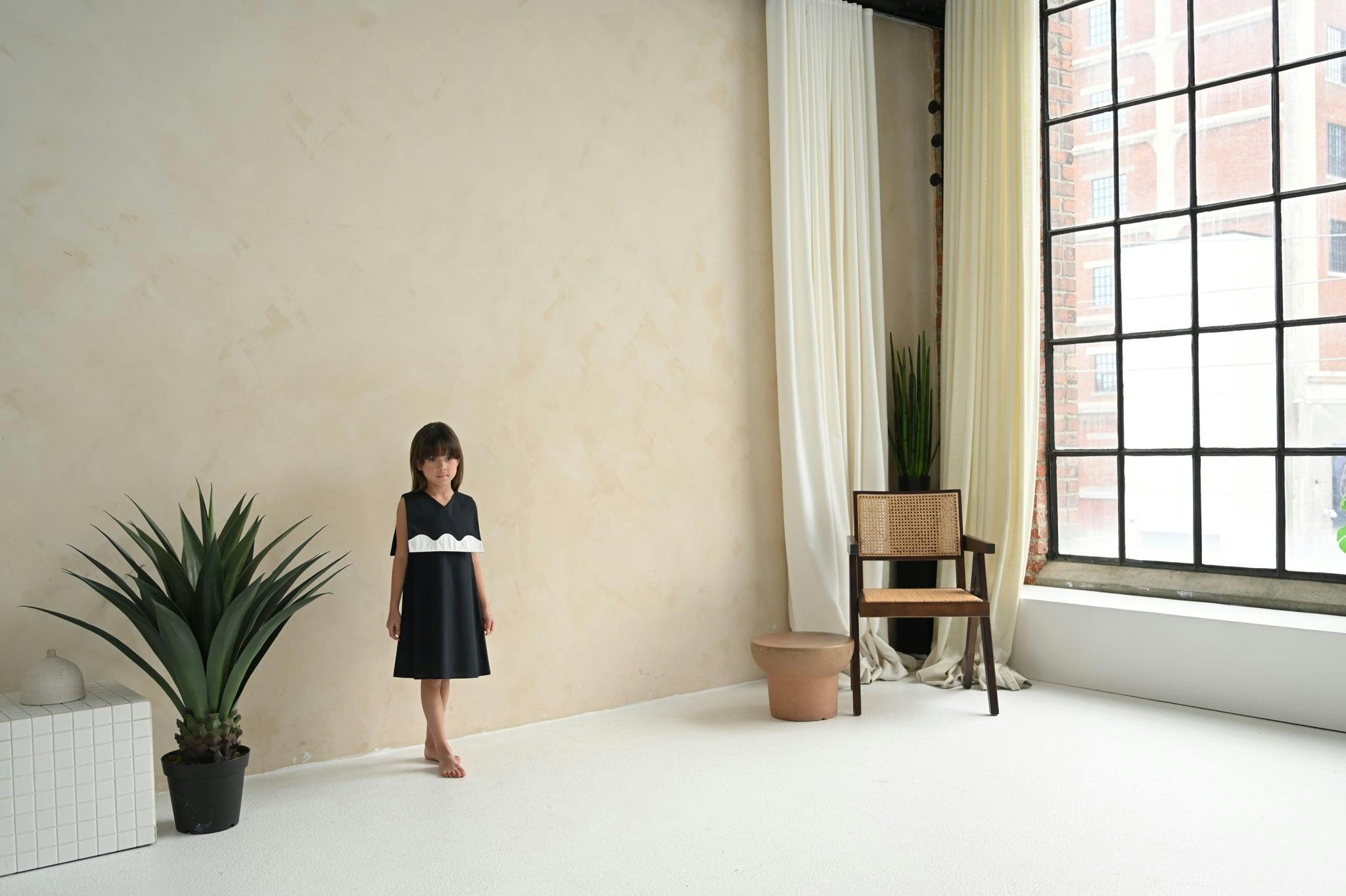 Lucy dress (blush pink/ivory)