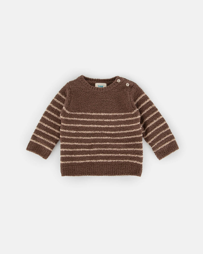 Long Sleeve Top Striped - Fuzzy