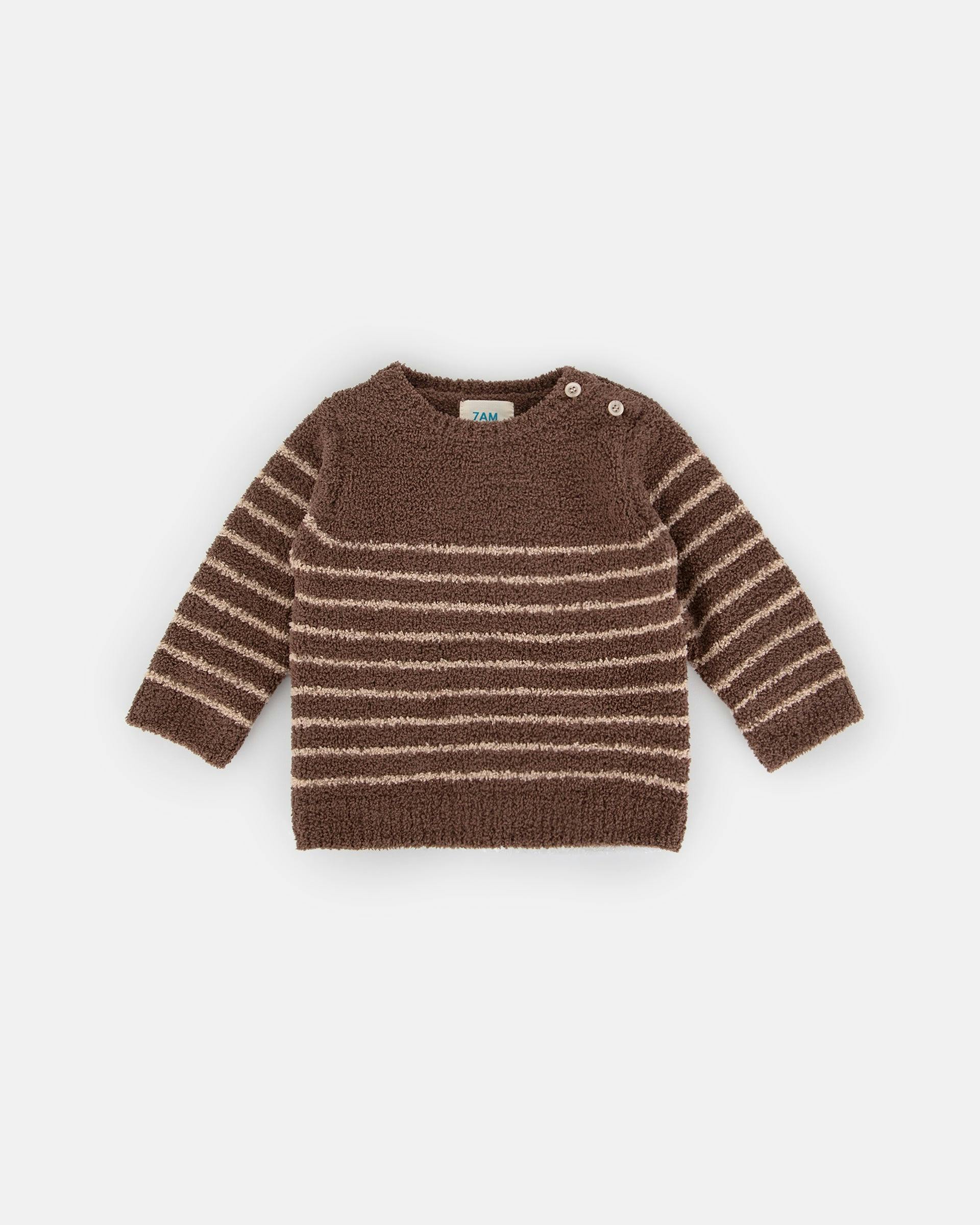Long Sleeve Top Striped - Fuzzy