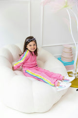 Pink Rainbow Sequin Set
