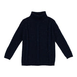 Cable Knit Ribbed Neck Sweater