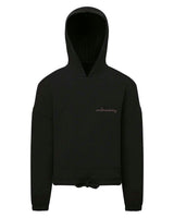 Cherry Monogrammed Girls Cropped Hoodie