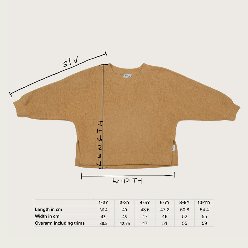 Kids Riverson Orange Teddy Sweatshirt
