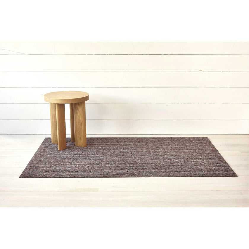 Skinny Stripe Shag Floor Mat, Purple