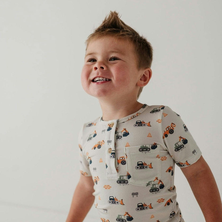 Boy's Short Sleeve Henley Shirt