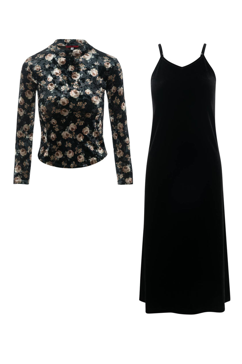 Floral Velour Set