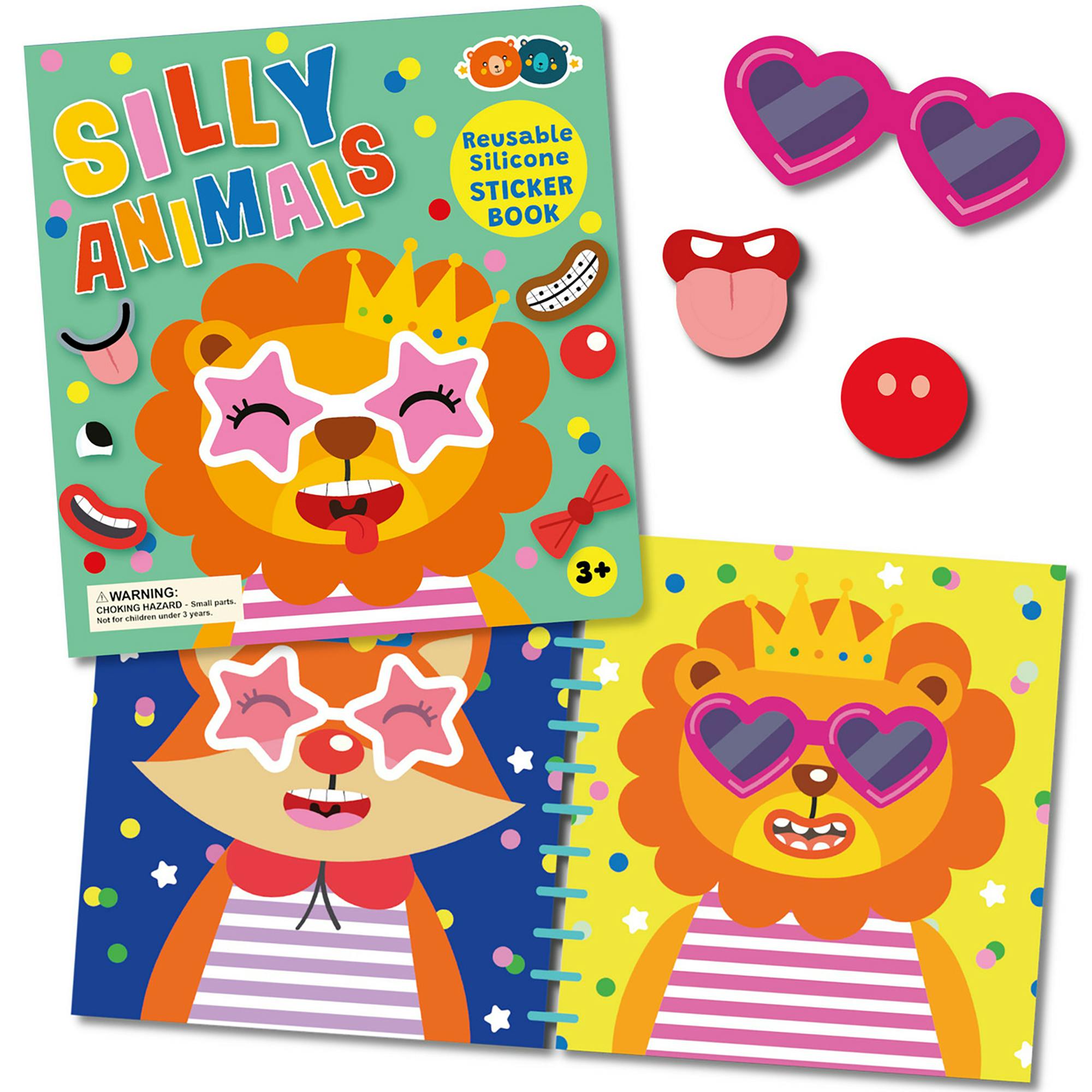 Silicone Sticker Book: Silly Animals