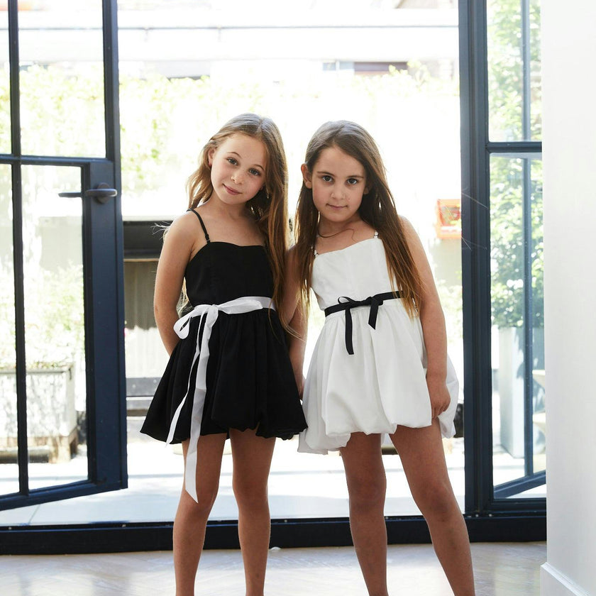 Bailey White Rose Satin Ballet Dress