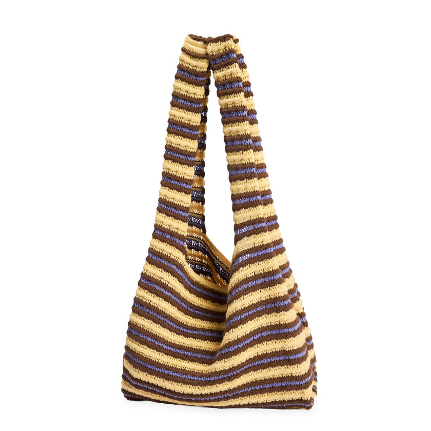 organic cotton crochete bag - banana palm