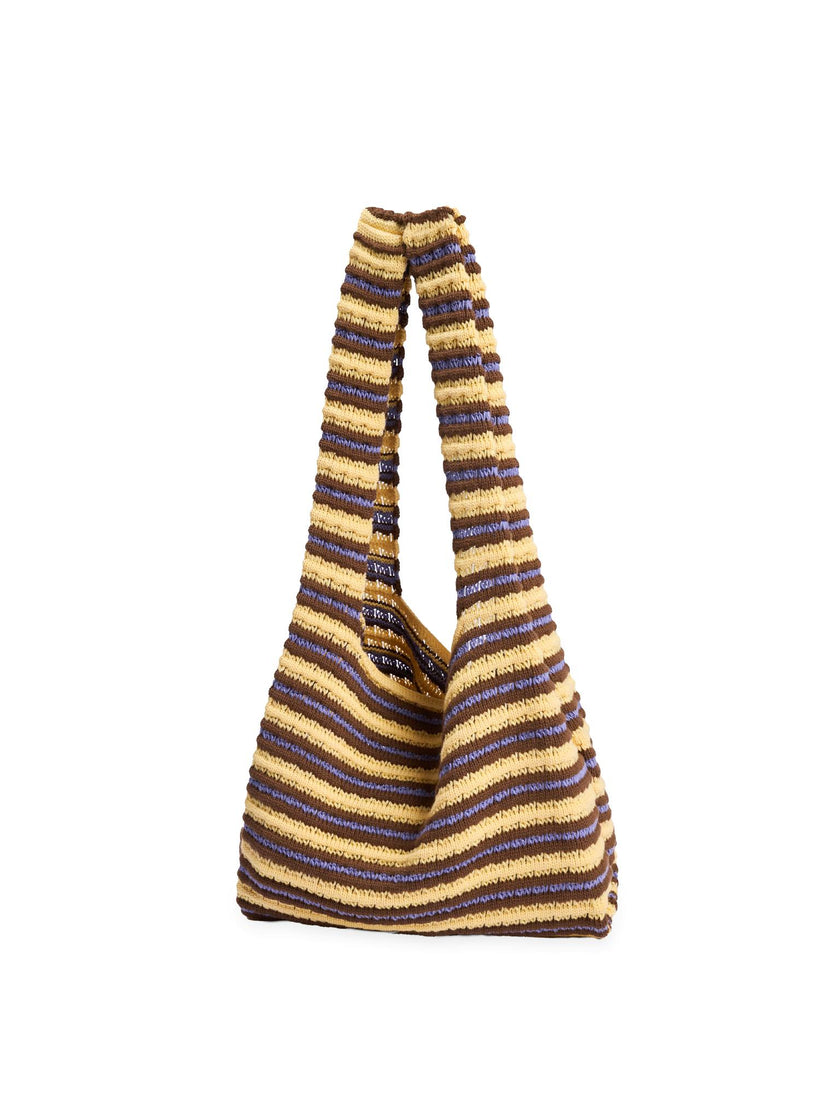 organic cotton crochete bag - banana palm