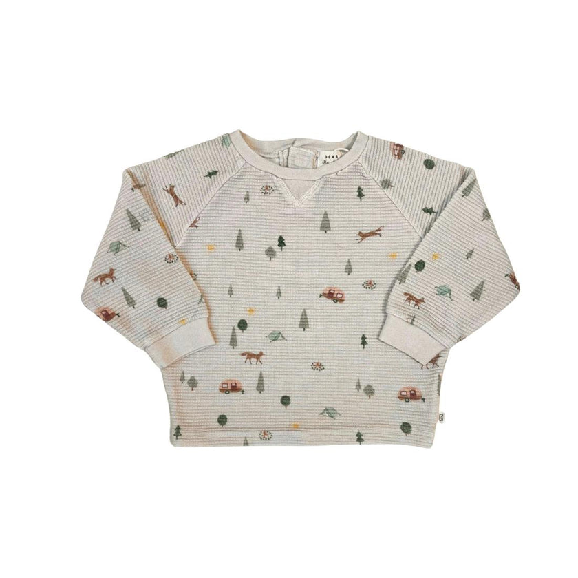 Organic Cotton Waffle Long Sleeve Tee