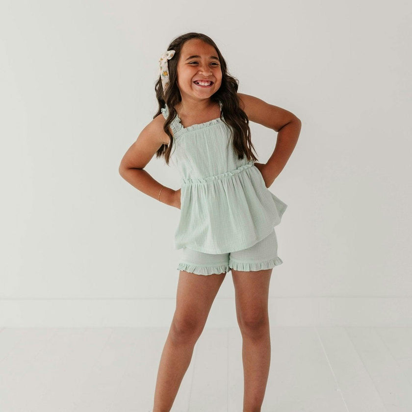 Ruffle Gauze Shorts