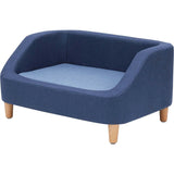 Bennett Linen Pet Sofa with Wood Style Foot & Washable Cover