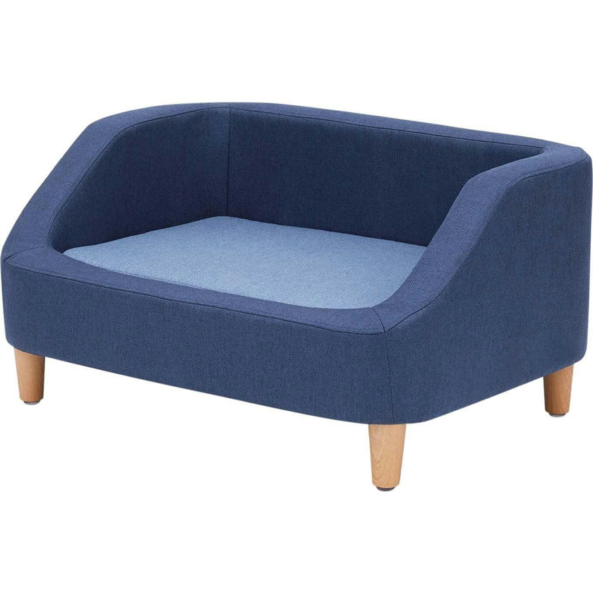 Bennett Linen Pet Sofa with Wood Style Foot & Washable Cover