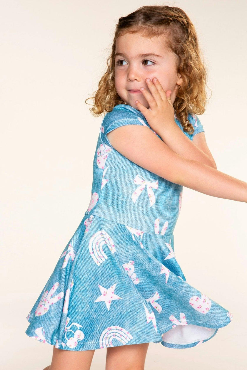 Simply Soft Short Sleeve Skater Dress
