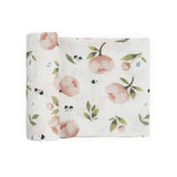 Organic Cotton Muslin Swaddle Blanket - Watercolor Floret