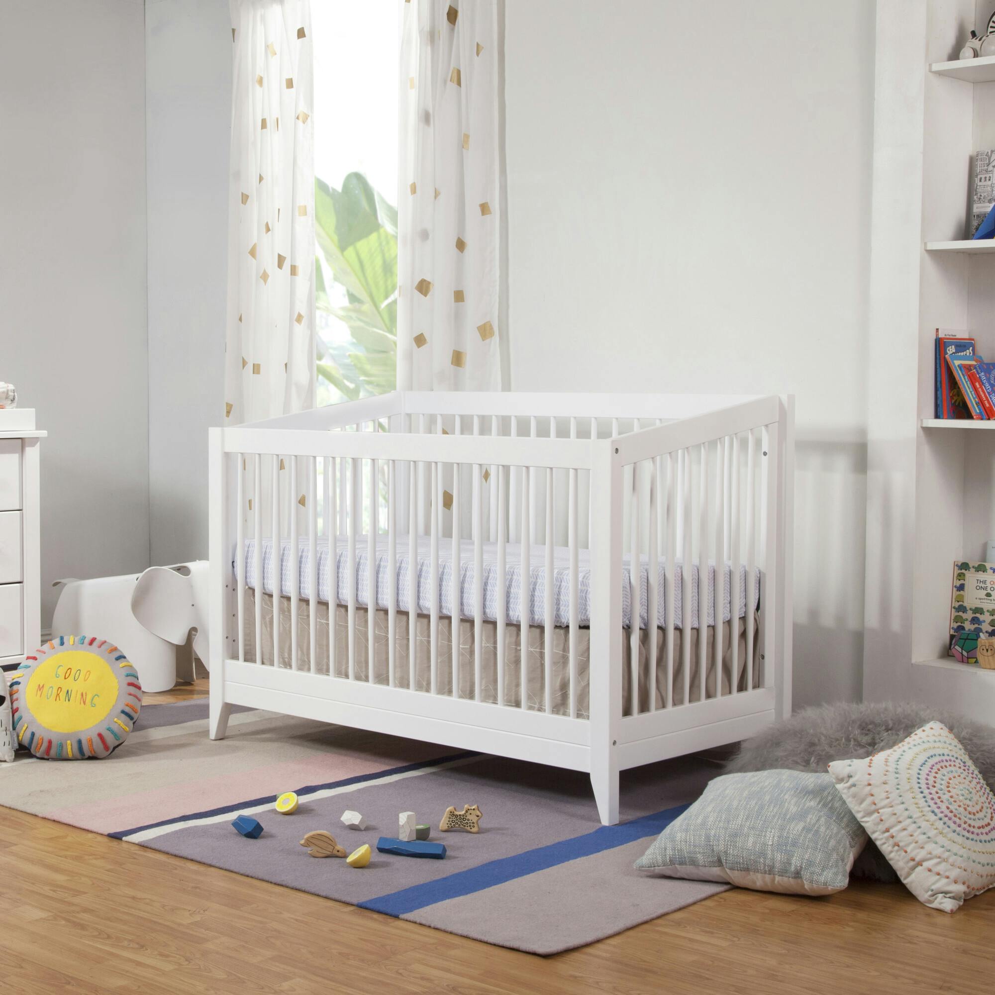 Sprout 4-In-1 Convertible Crib With Toddler Bed Conversion Kit